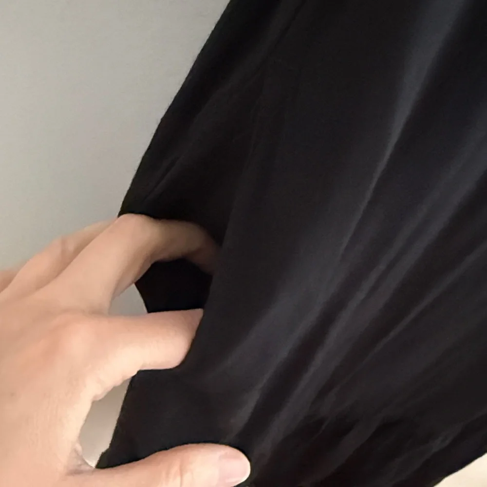 A New Day black midi dress spaghetti strap maxi dress tiered ruffle bottom XS