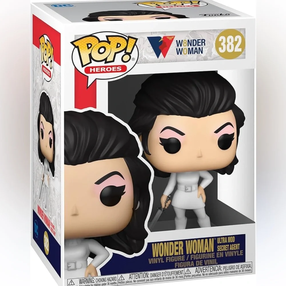 Funko Pop rare vinyl nwt Wonder Woman collectors heroes 382 movie secret agent