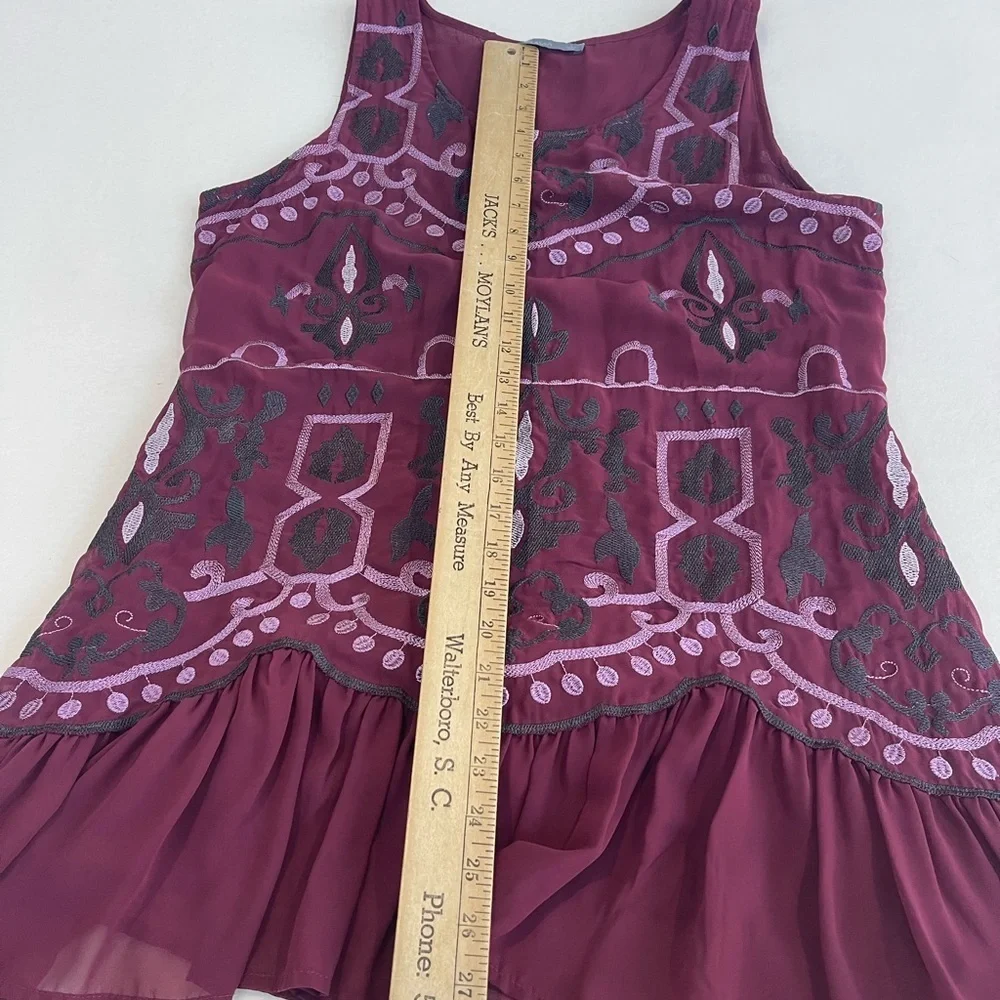 Octavia sleeveless embroidered