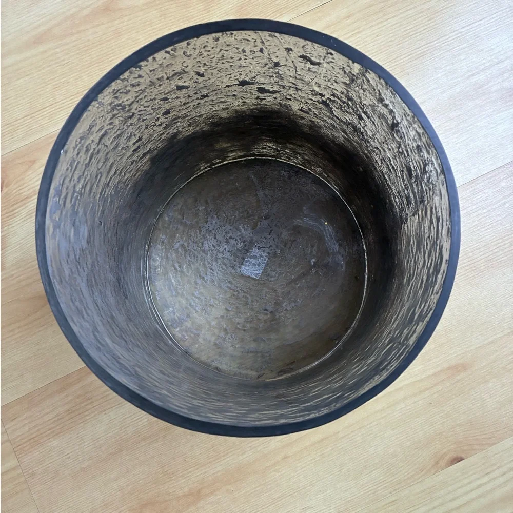 Crate&Barrel glass weight figured