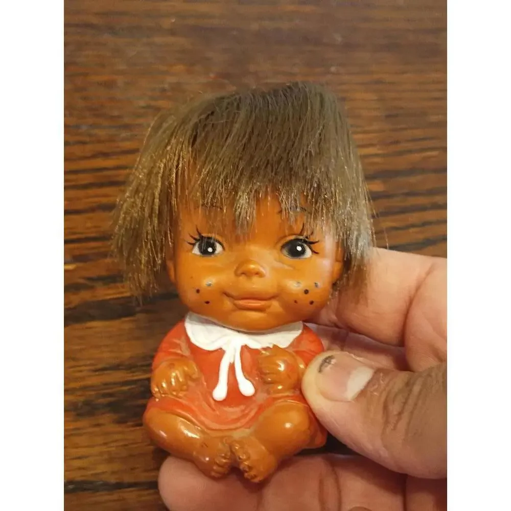 Vintage 1960’s Moody Cuties Rubber Doll Toy - ‎ Made In korea