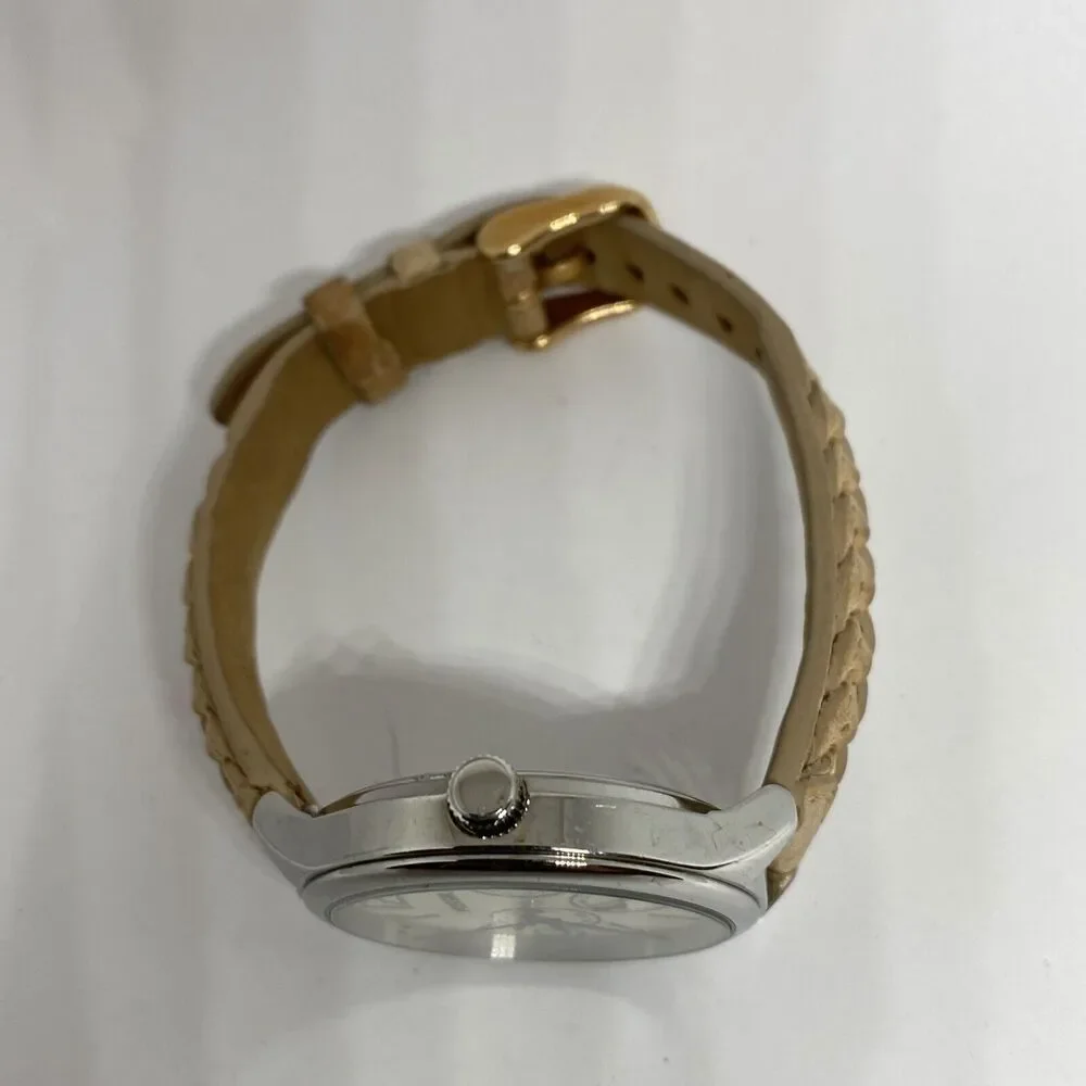 Fossil BQ3249 Women's Leather White Analog Dial Quartz Genuine Wrist Watch JK739