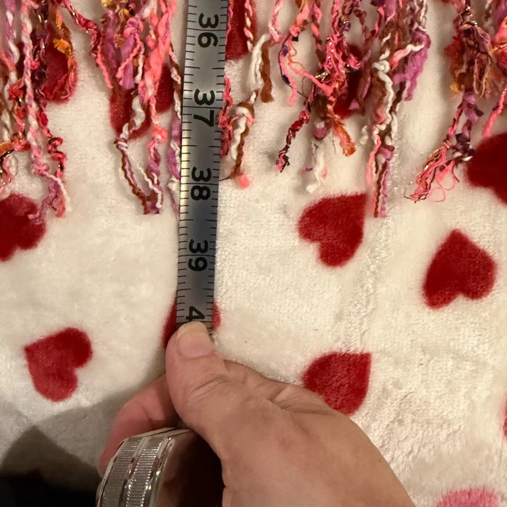 1 White Knit Scarf & Gold Threading + 1 Pink knit Scarf with Multicolor Accents!