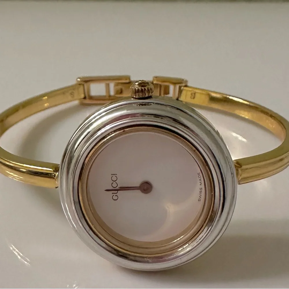 Gucci Silver Metal Bezel “Only