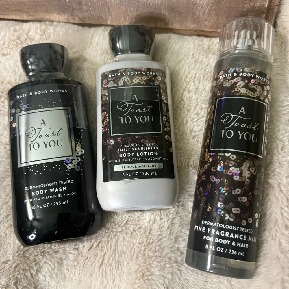Bath & Body Works “A Toast To You” fragrance set.