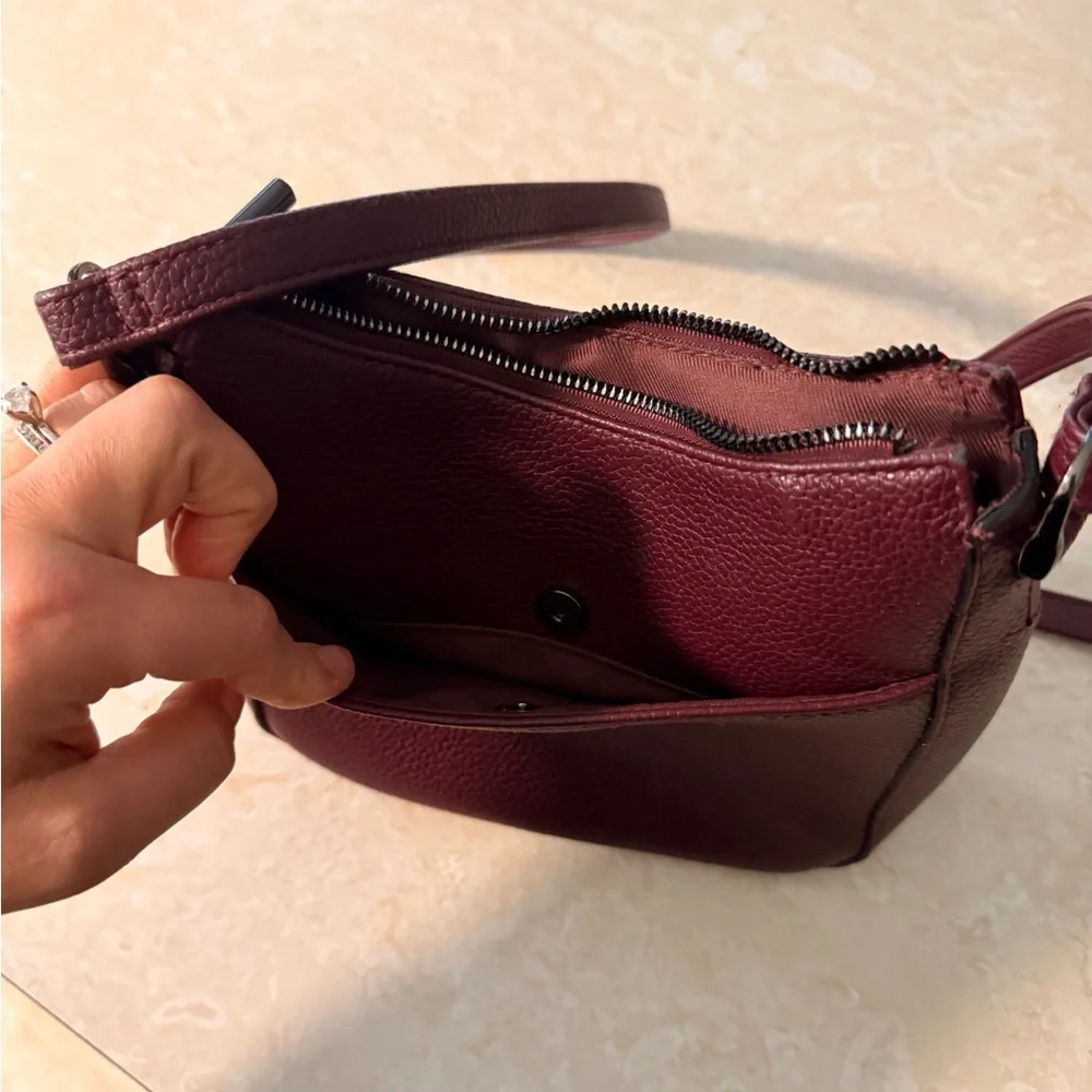 A New Day Womens Maroon Red Purse Shouldber Bag