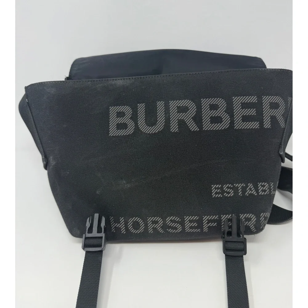 Burberry Horseferry Print Messenger Bag Black