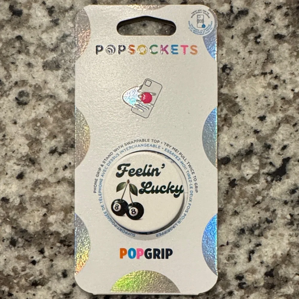 PopSocket PopGrip - Feelin' Lucky with Cherry Design