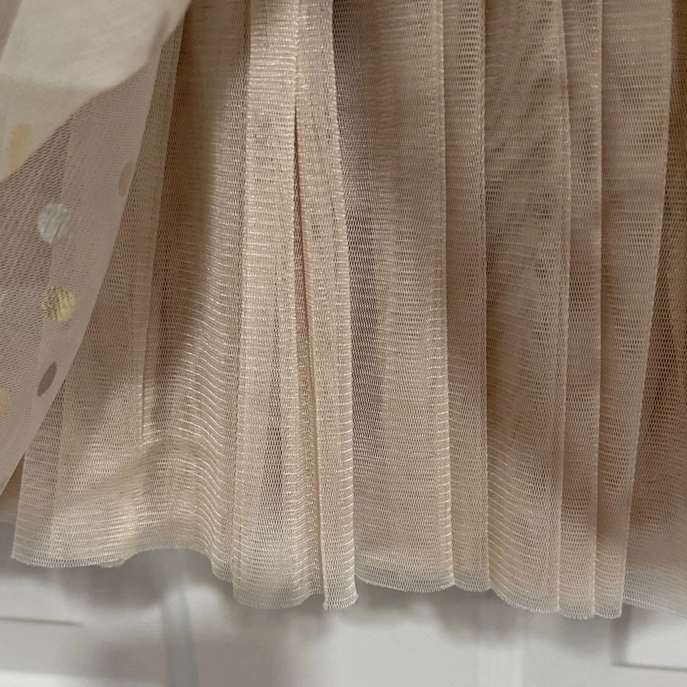 Gold Polka Dot Kids Skirt