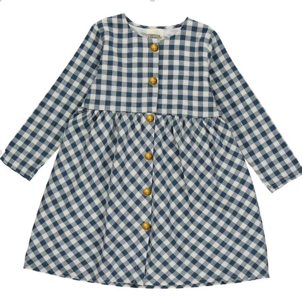 Vignette | Kit Dress Navy Plaid