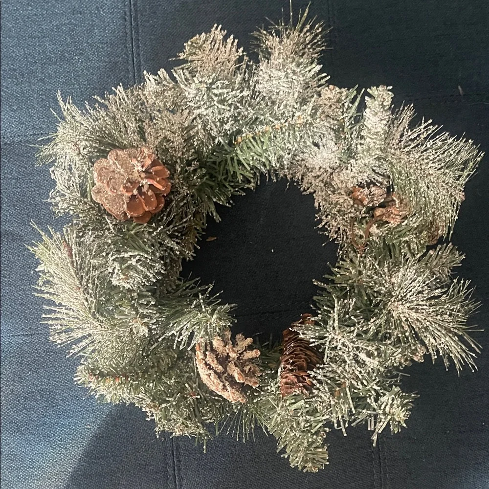 Frosted Pine Holiday Wreath