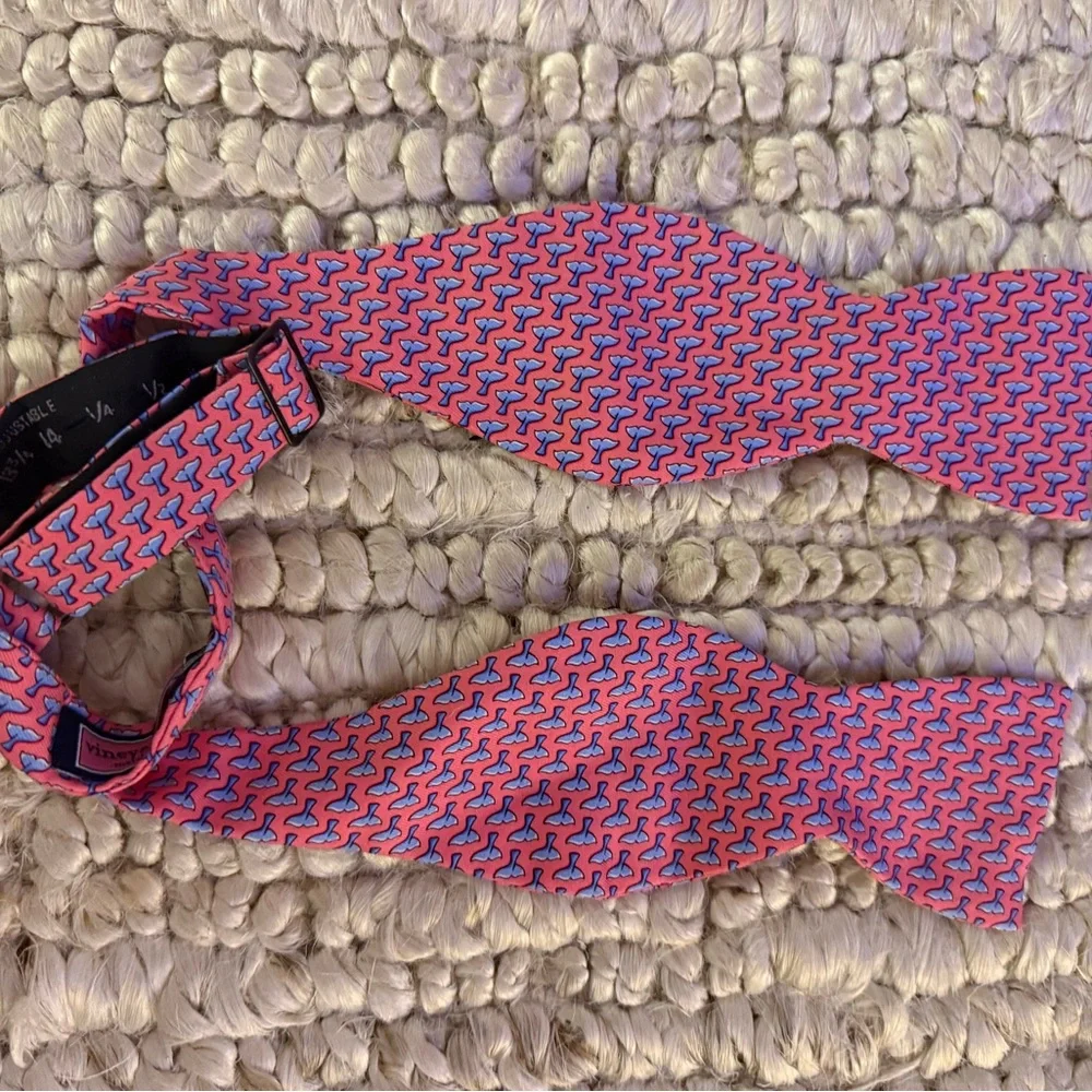 Vineyard Vines Pink and Blue Patterned Bow Tie