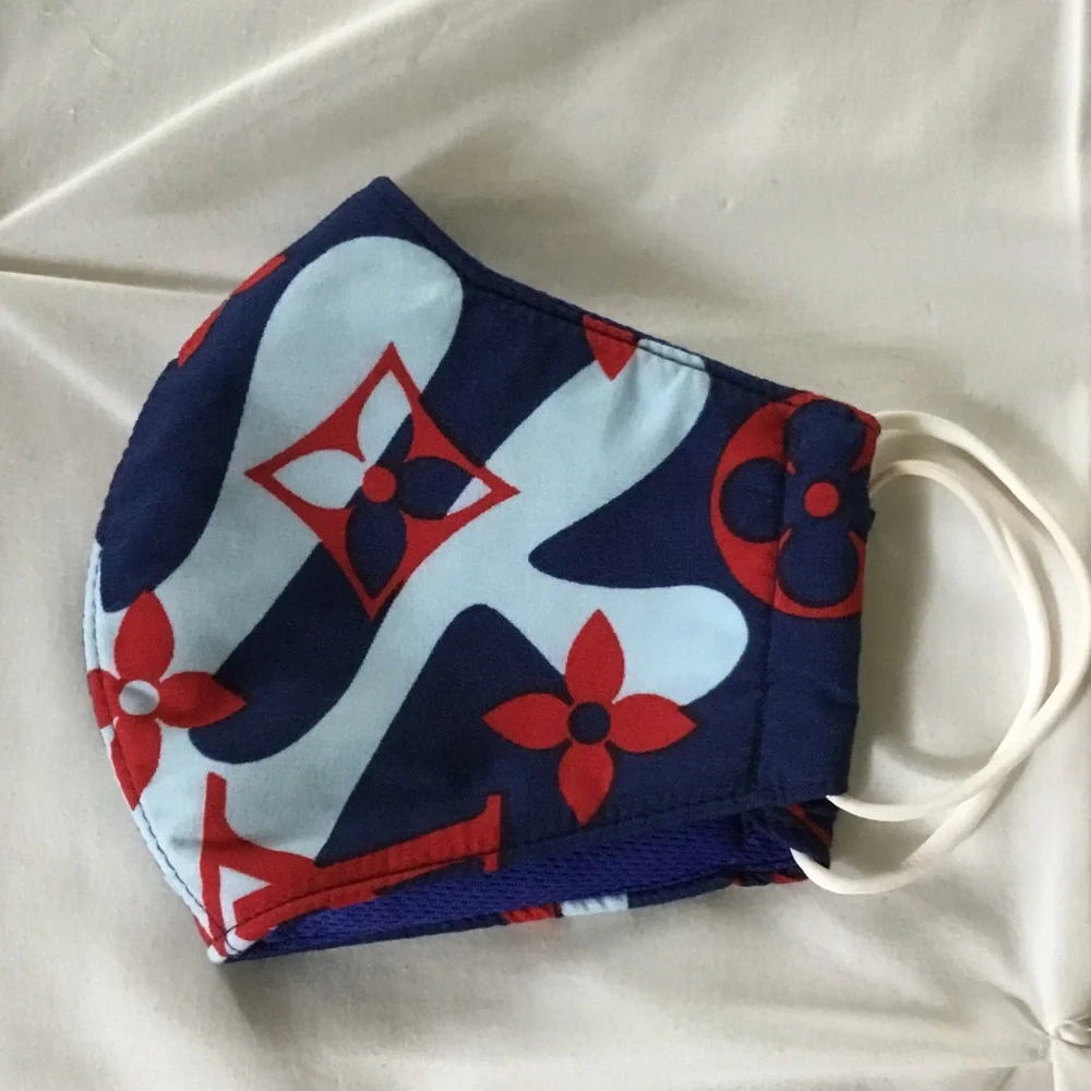 Louis Vuitton mask red stylish