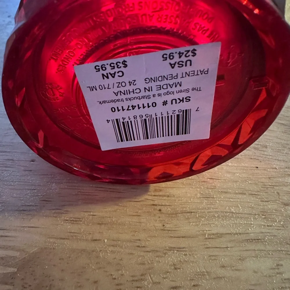 Starbucks bold red