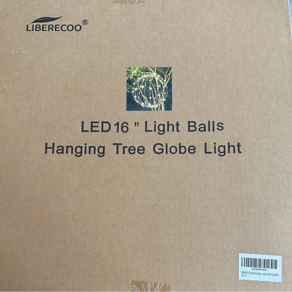 Liberecoo Hanging LED Light Sphere NIB