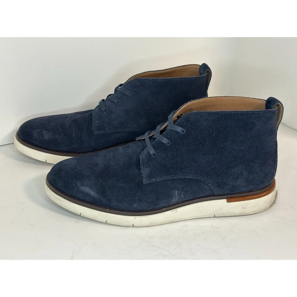 Allen Edmonds, Carson Hybrid‎ Chukka Boots, Sea Suede, Size 10D