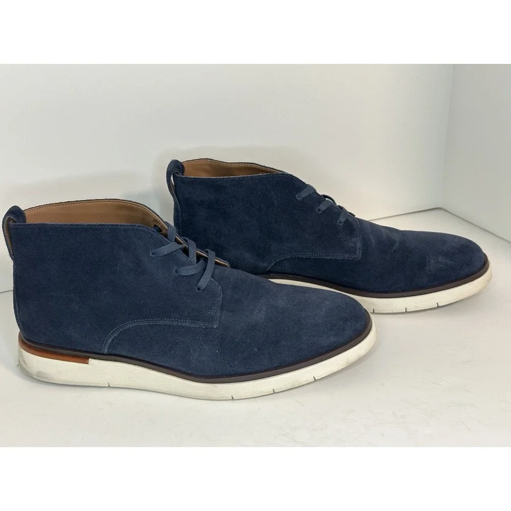 Allen Edmonds, Carson Hybrid‎ Chukka Boots, Sea Suede, Size 10D