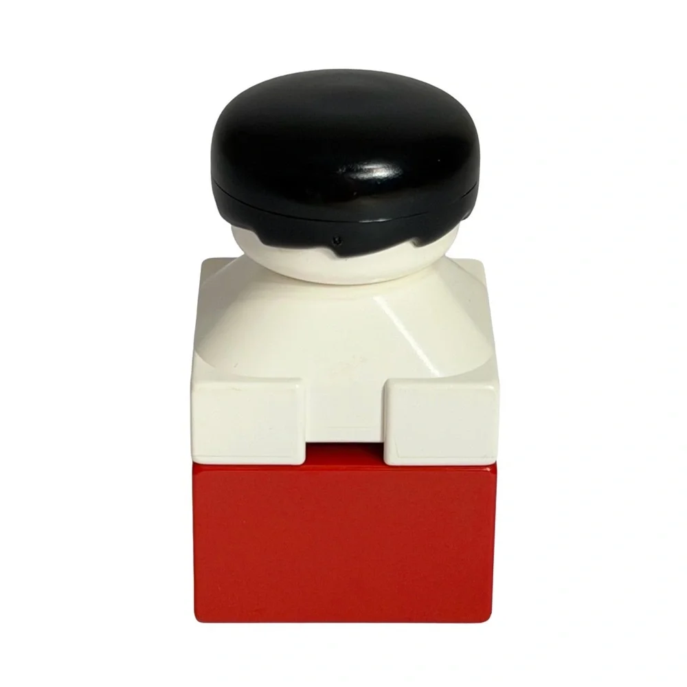 Vintage LEGO DUPLO Clown Brick 2327pb18 and Red Curved Brick 2302 | Set of 2