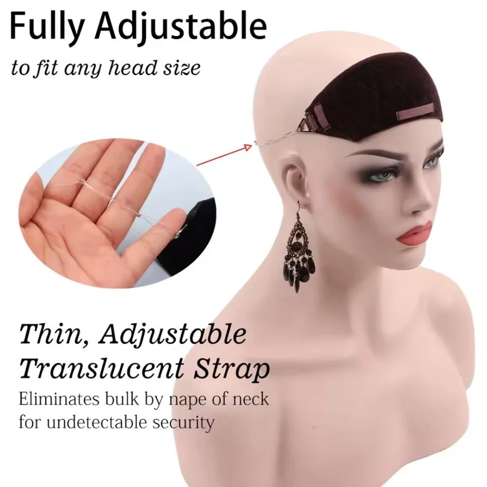 1Pcs Velvet Wig Grip Band For Wig, Hair Topper,  Comfortable.
