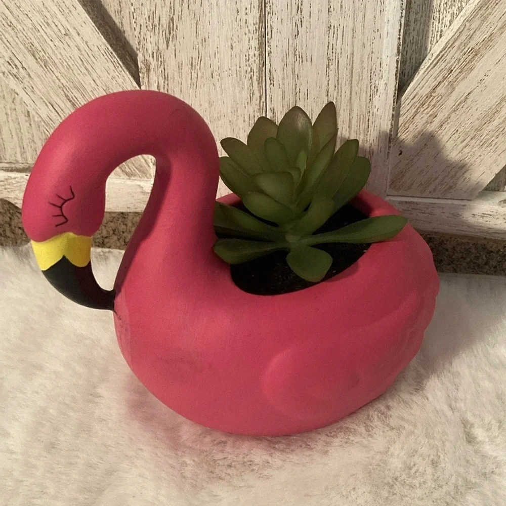 Target 2021 Flamingo Succulent Faux Plant