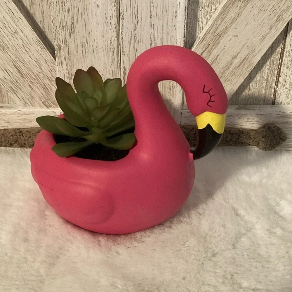 Target 2021 Flamingo Succulent Faux Plant