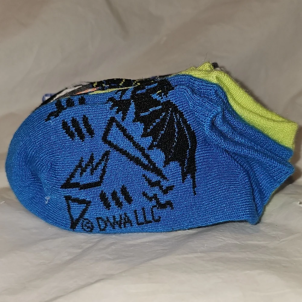 How To Train Your Dragon, Boys No-Show Socks, 6-Pack, Size Small New