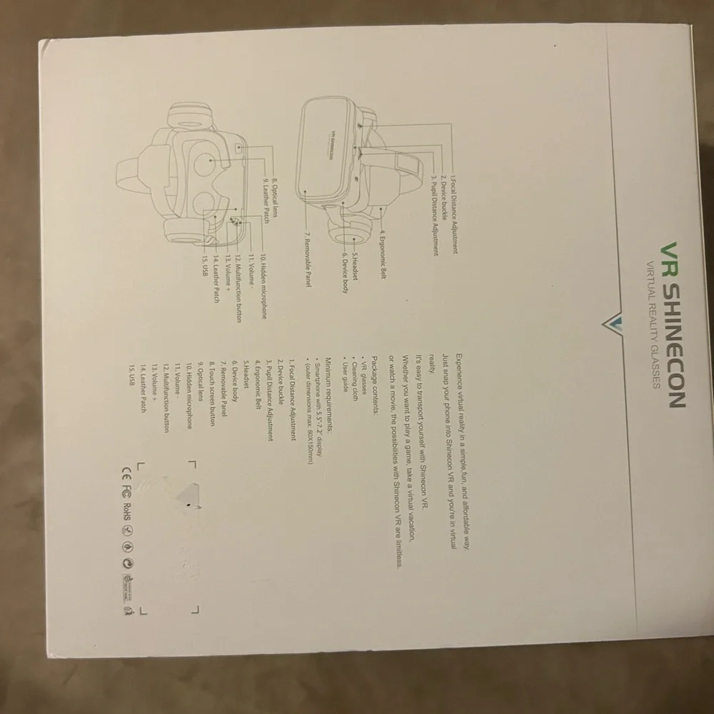 Black and White VR Headset
