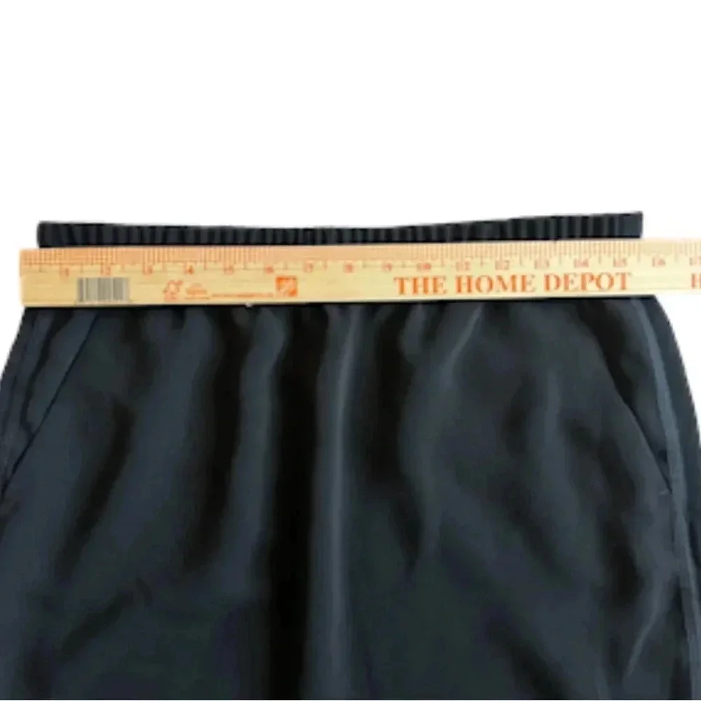 J. Crew Black Crepe Athletic style Mini skirt 8