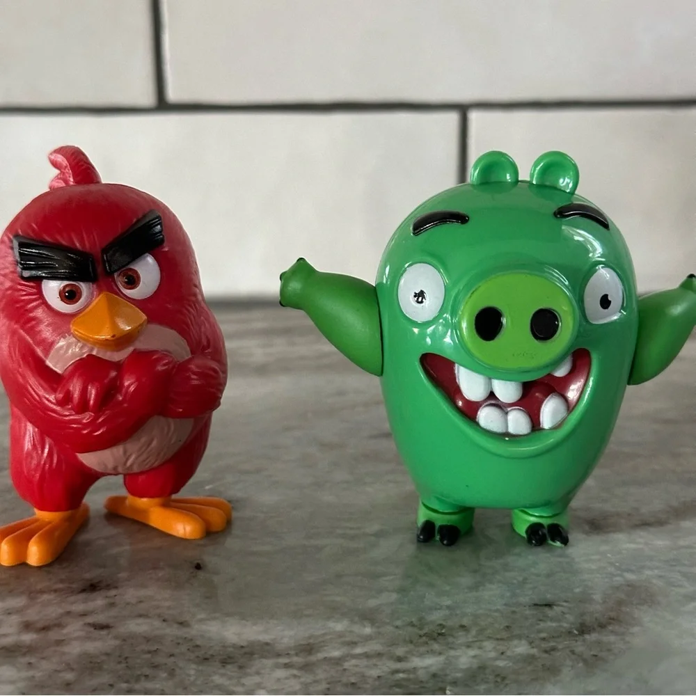 Angry Birds Red Bird & Bad Piggy Cake Topper Set