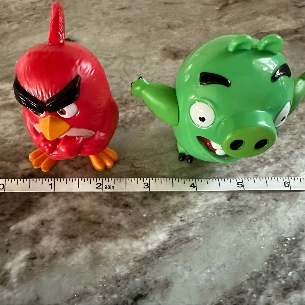 Angry Birds Red Bird & Bad Piggy Cake Topper Set