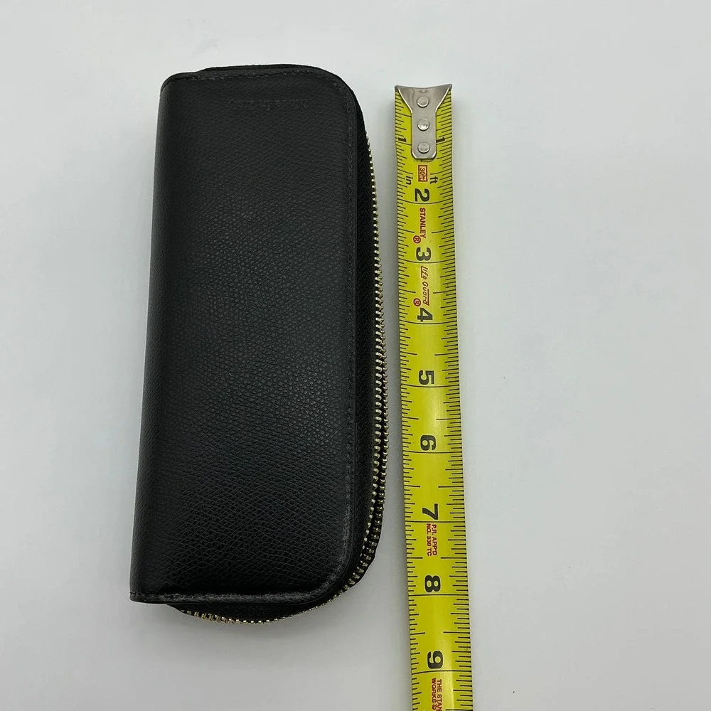 RETIRED Excellent condition Black Visconti Four Pen Holder Zipper Pouch