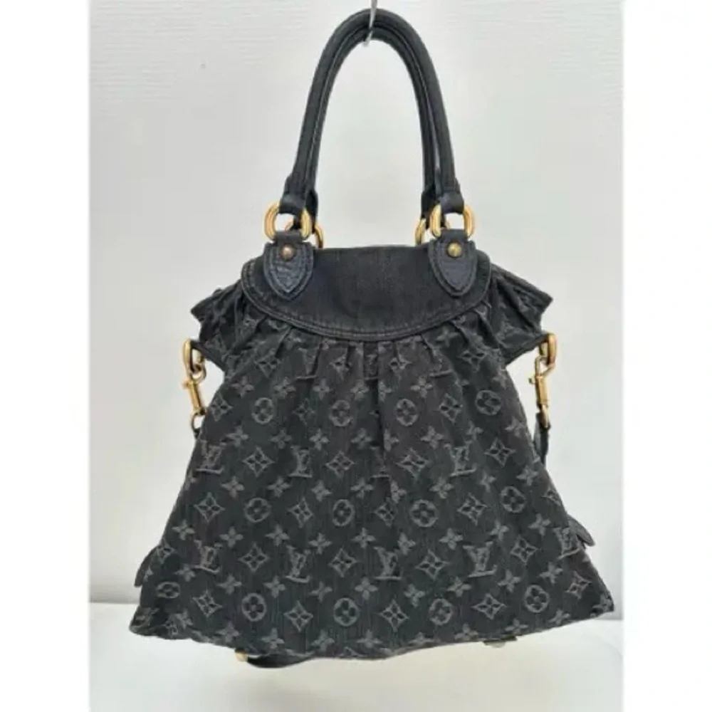 Louis Vuitton Black Monogram Shoulder Bag MM