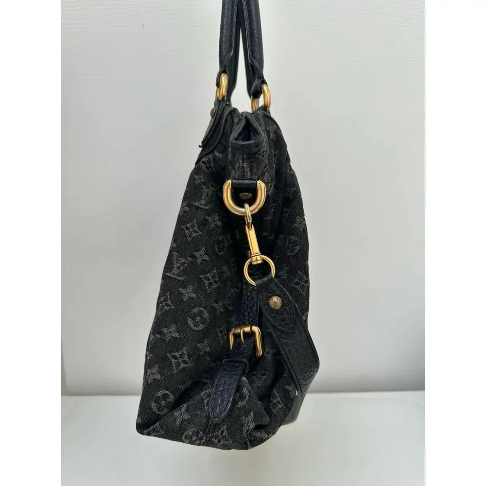 Louis Vuitton Black Monogram Shoulder Bag MM