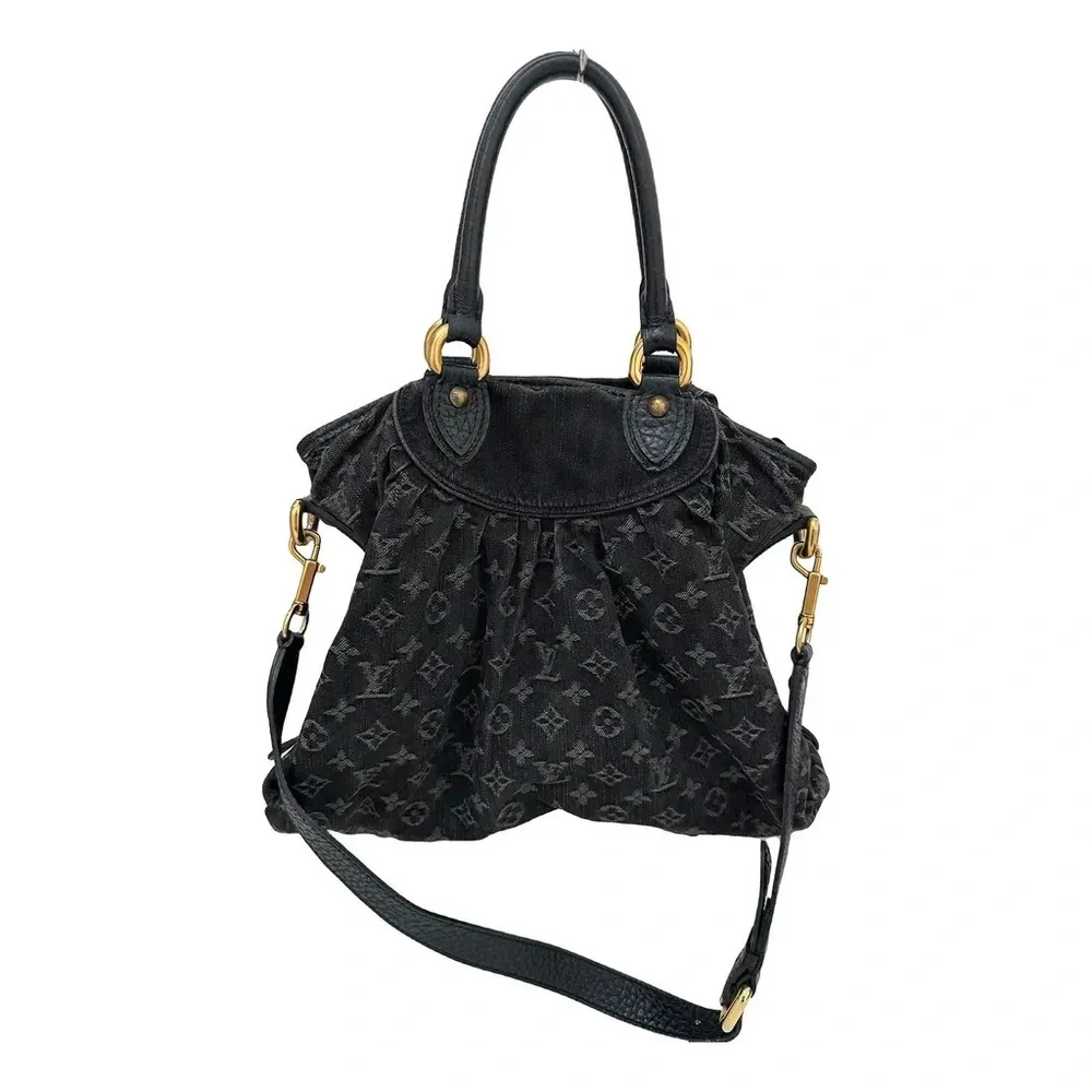 Louis Vuitton Black Monogram Shoulder Bag MM