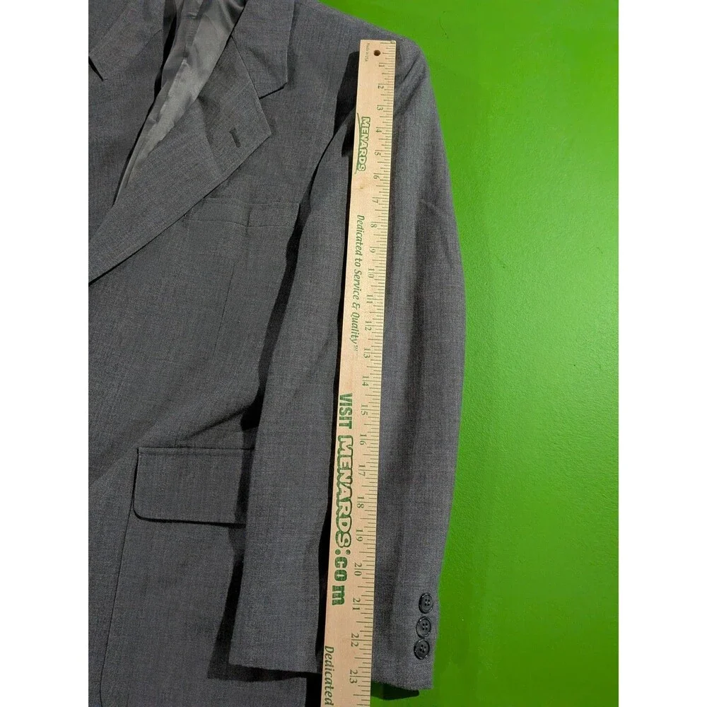 Foreman & Clark Suit, 2pc, Gray, Sz 42R (36 Pant) Wool Blend Men's Corpcore Prof