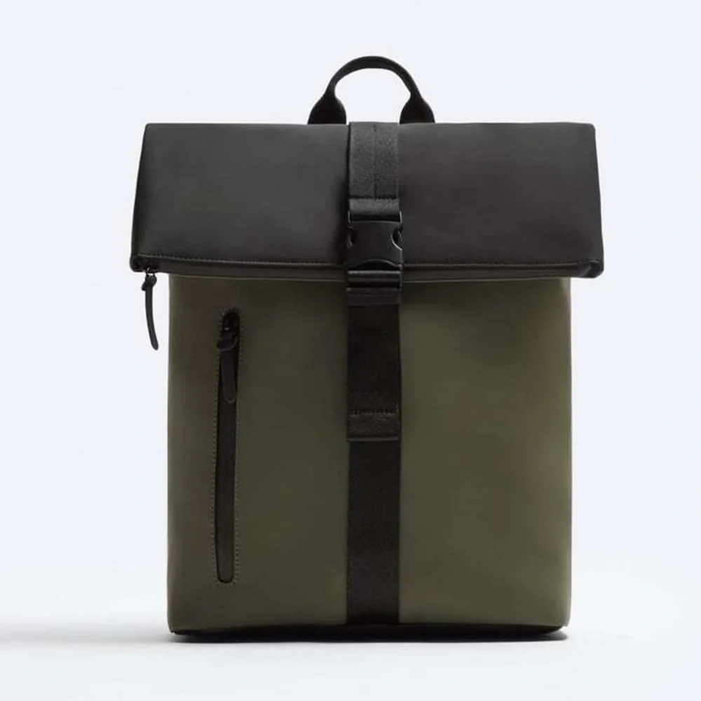 NWOT. Zara Rubberized Backpack with Valve.