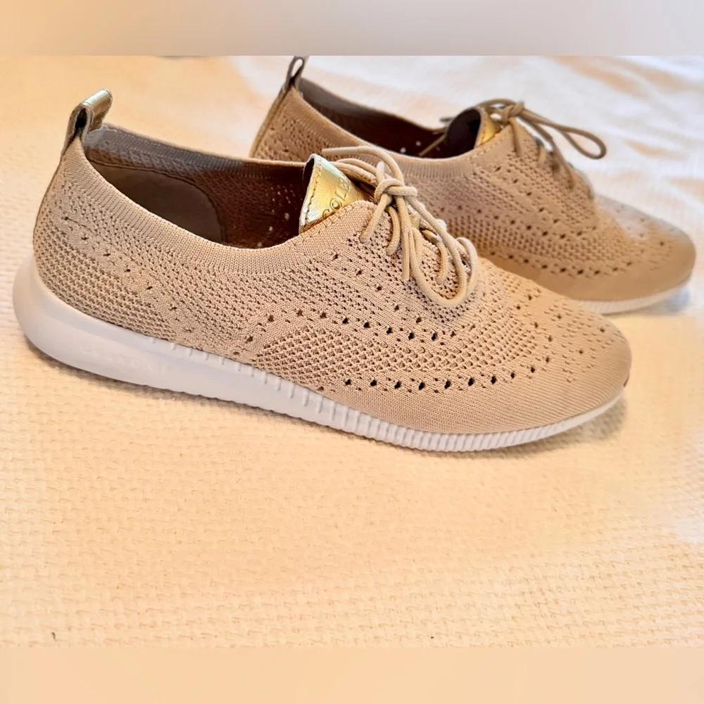 Cole Haan gold worn