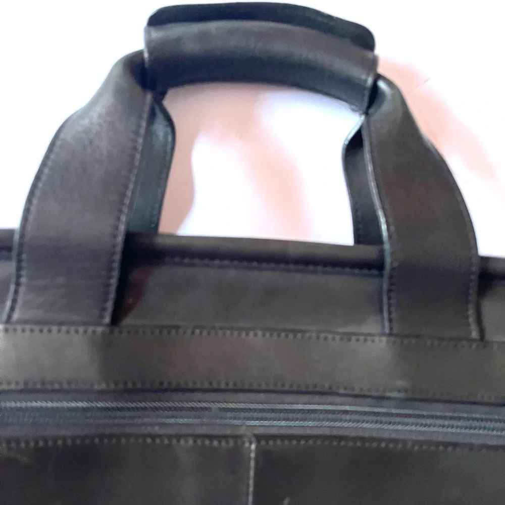 Tumi Vintage Black Calfskin Briefcase