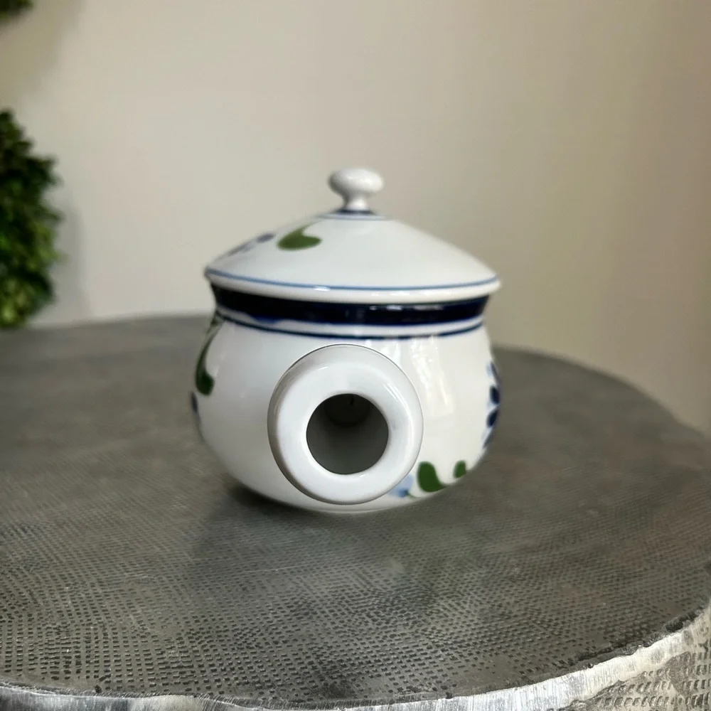 Dansk ~ Handpainted Sage Song Individual Casserole Baking Dish with Lid
