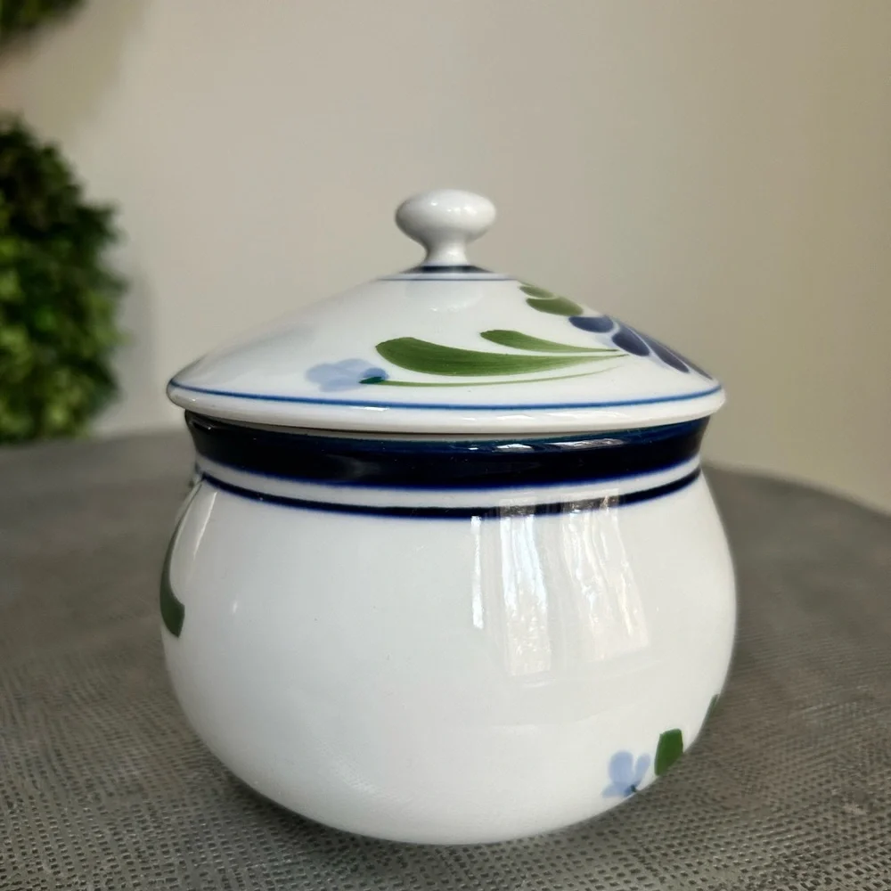 Dansk ~ Handpainted Sage Song Individual Casserole Baking Dish with Lid