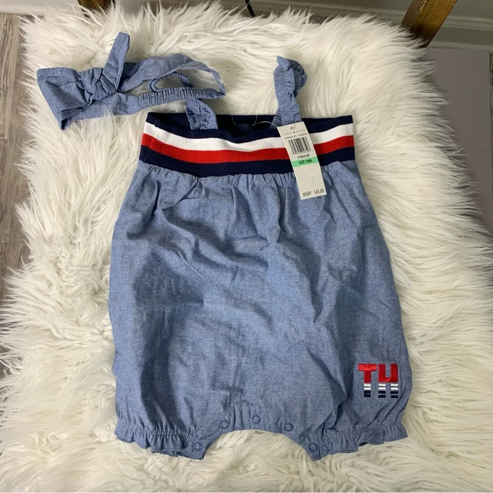 Tommy Hilfiger Navy Blue One Piece Romper