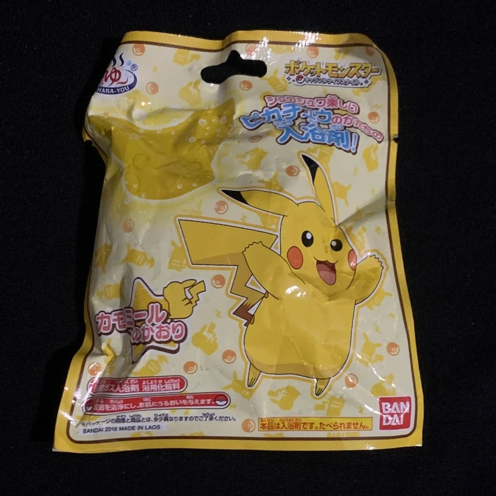 NWT Pokémon x Bandai Pikachu Shaped Bath Bomb from Japan