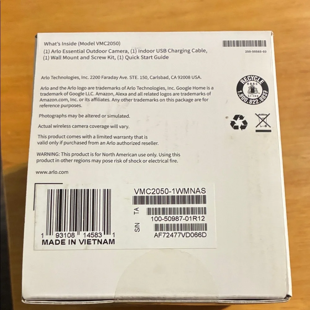 Arlo security camera