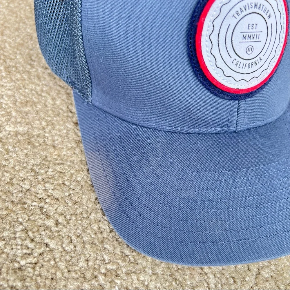 TRAVIS MATHEW The Patch Snapback‎ Mesh Hat, Blue