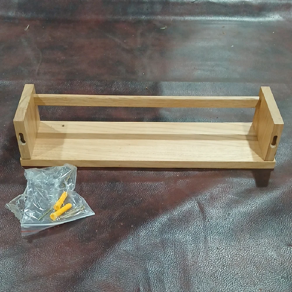 Wooden Bathroom Shelf