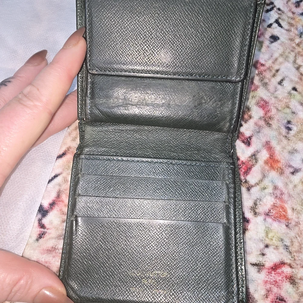 Louis Vuitton Dark Green Leather Wallet