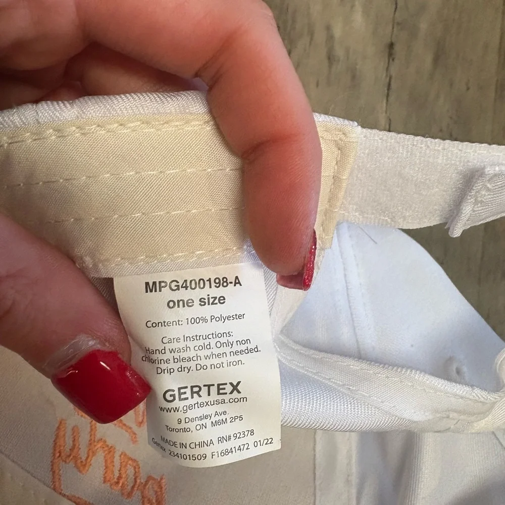 White and Orange 'Wife of the Party' Cap