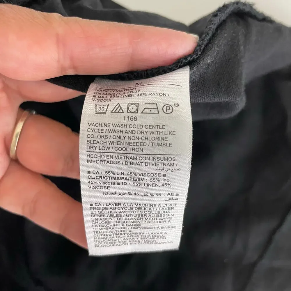 Old Navy High Rise Linen Blend Short Size Medium