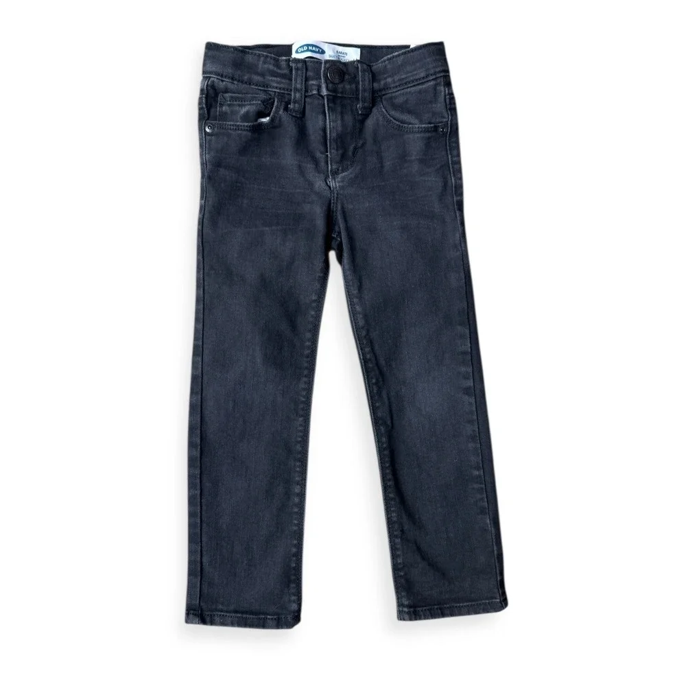 Old Navy Kids Black Karate Skinny Jeans Size 4T Bundle of 2