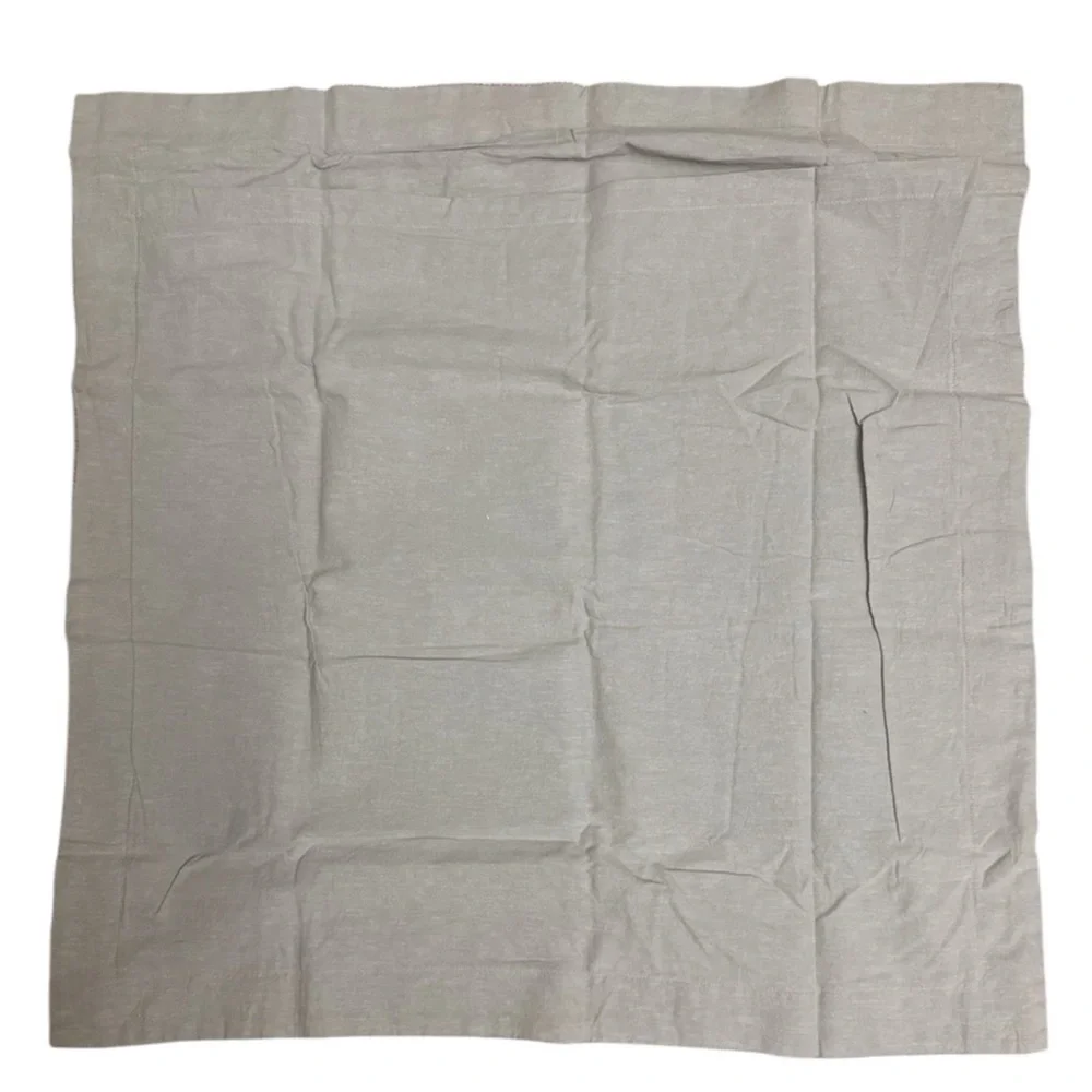 Pottery Barn Belgian Flax Linen Waffle Weave Euro Shams Set of Two